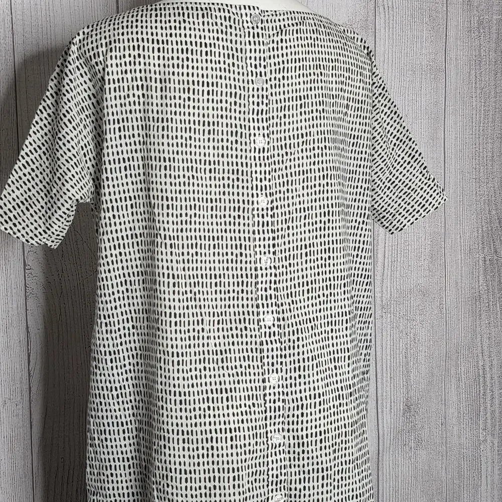 Ilana Kohn X UO Cotton Dash Print Oversized Shift Tunic Mini Dress, sz Medium
